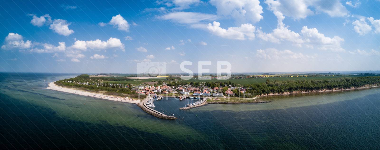 Panorama vom Timmendorfer Strand auf Poel