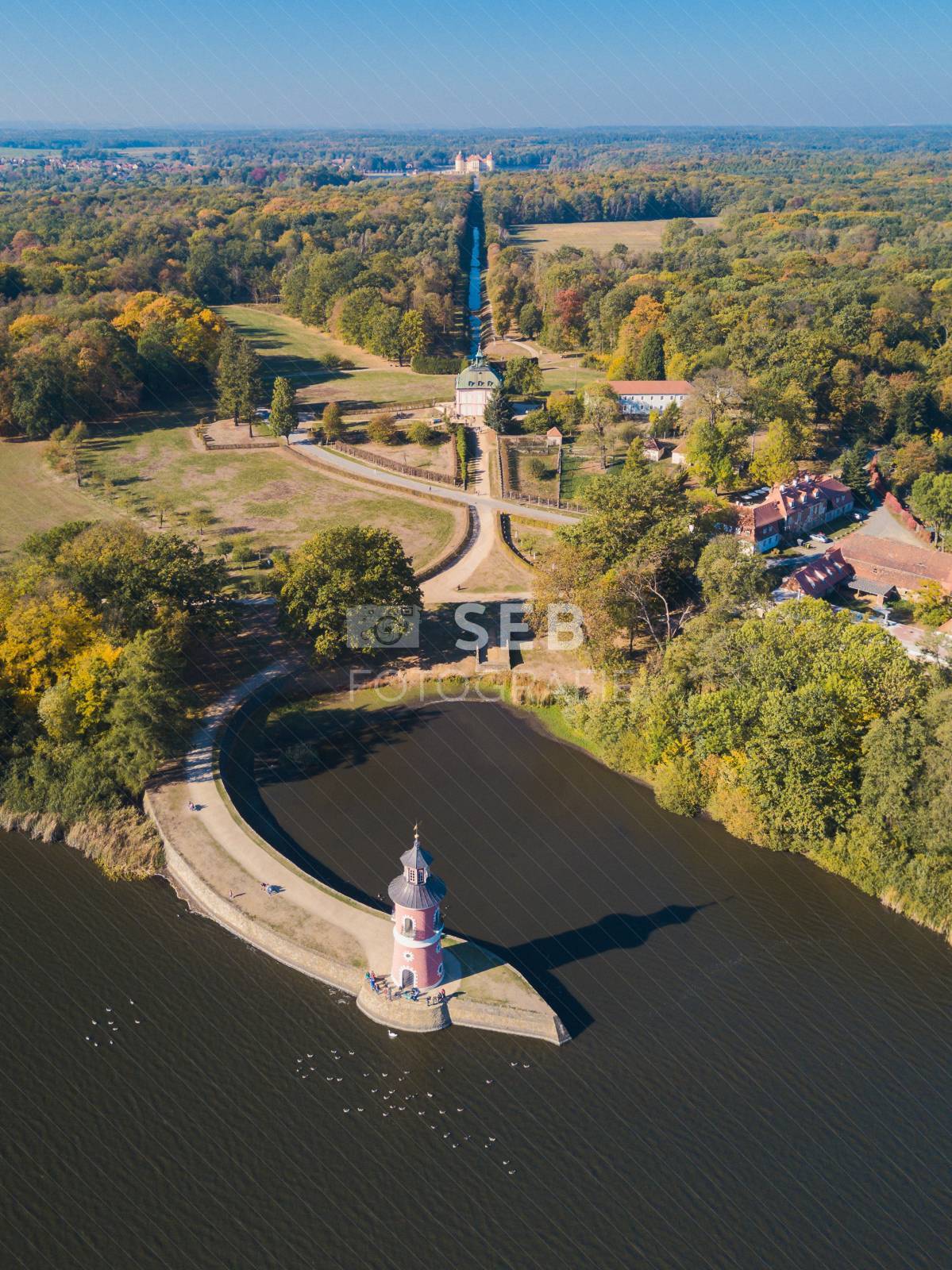 Leuchtturm beim Fasanenschlössen Moritzburg