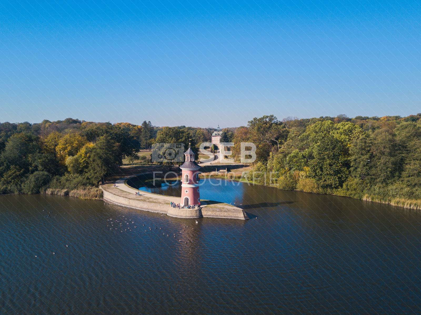 Leuchtturm beim Fasanenschlössen Moritzburg