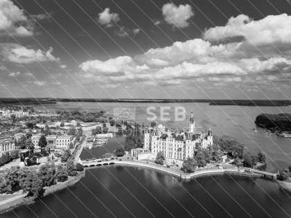 Schweriner Schloss (schwarz/weiß)
