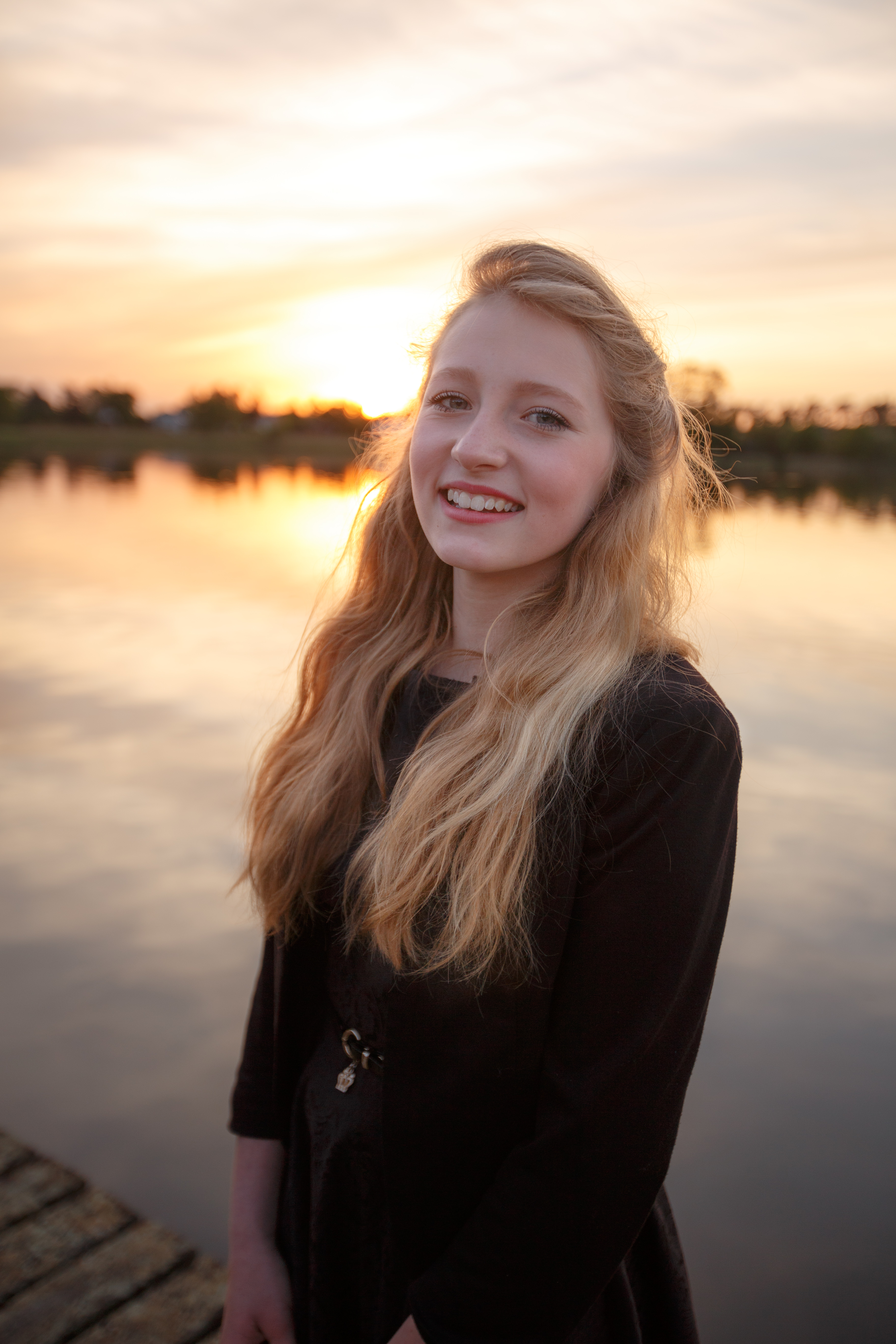 Natürliches Portrait bei Abendlicht