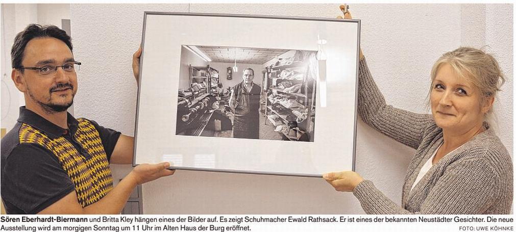 Porträtausstellung "Neustädter Gesichter" eröffnet am 7.8.2016