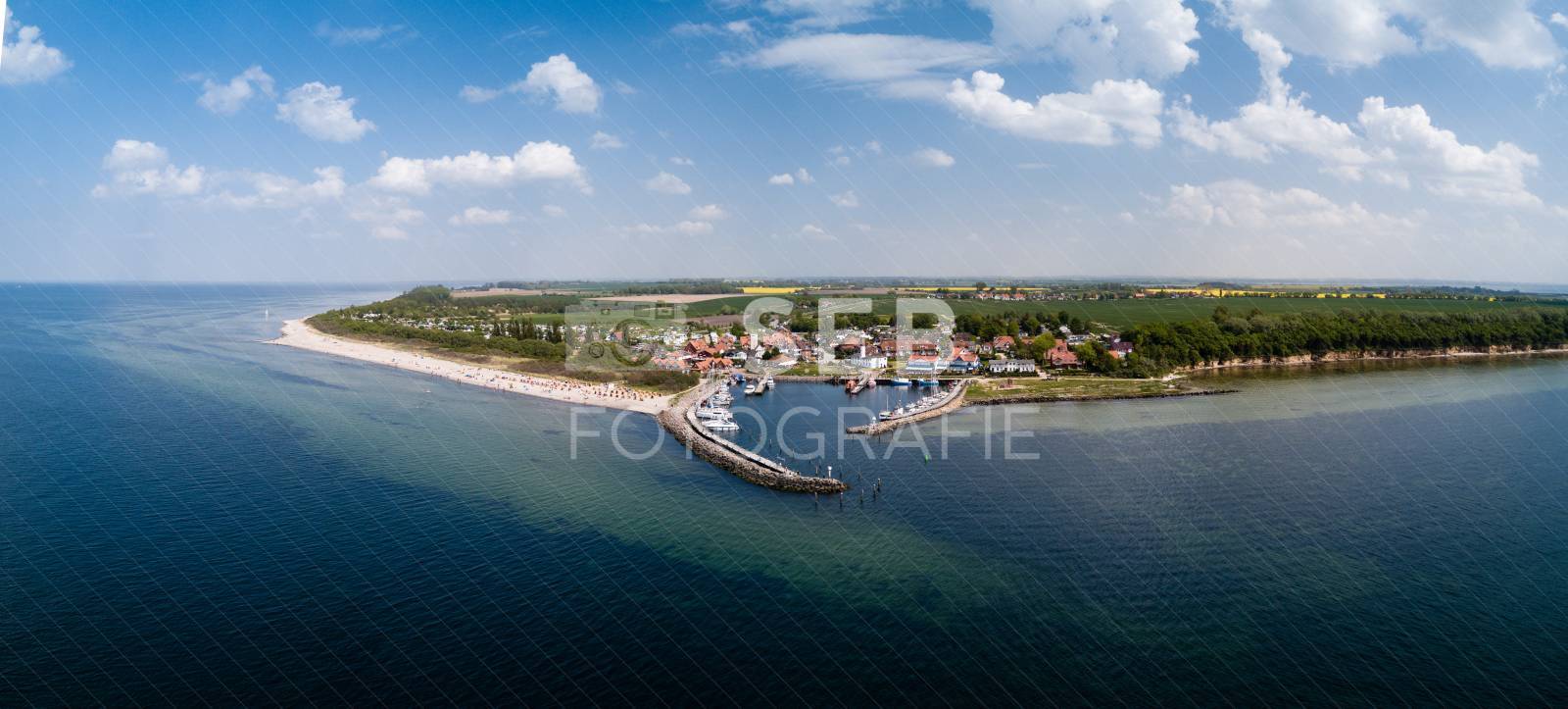 Panorama vom Timmendorfer Strand auf Poel